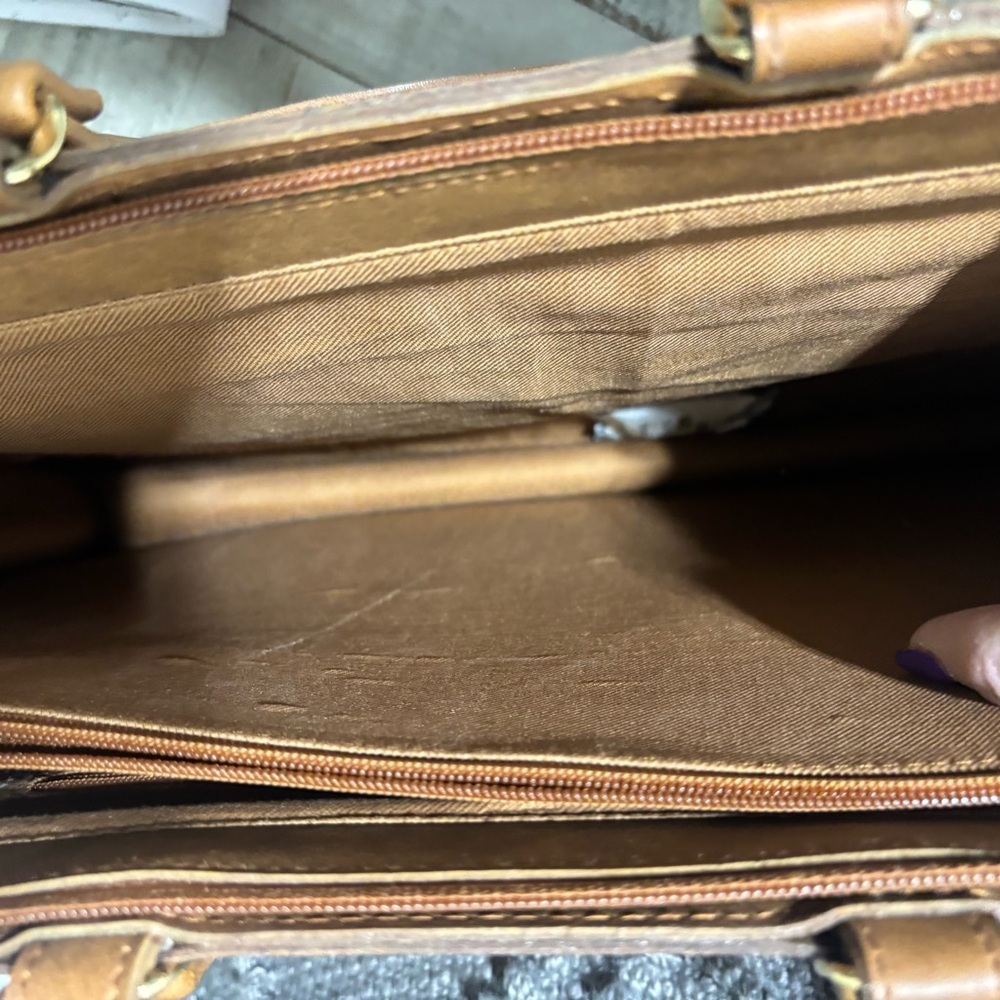 Vintage 80’s❤️NWT Empire Orr Pecan Briefcase/Messenger Bag - Picture 9 of 10